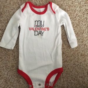 My First Valentines Day onesie